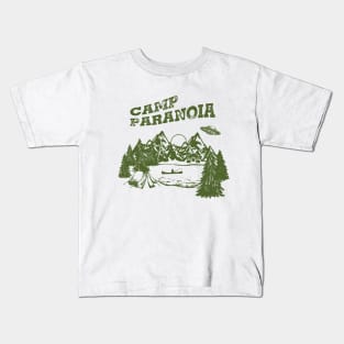 Camp PARANOIA - UFO Edition! Kids T-Shirt